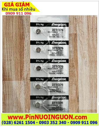 COMBO 01vỉ 5viên Pin đồng hồ 1.55v Silver Oxide Energizer SR626SW _Pin 377 chính hãng |HÀNG CÓ SẲN 